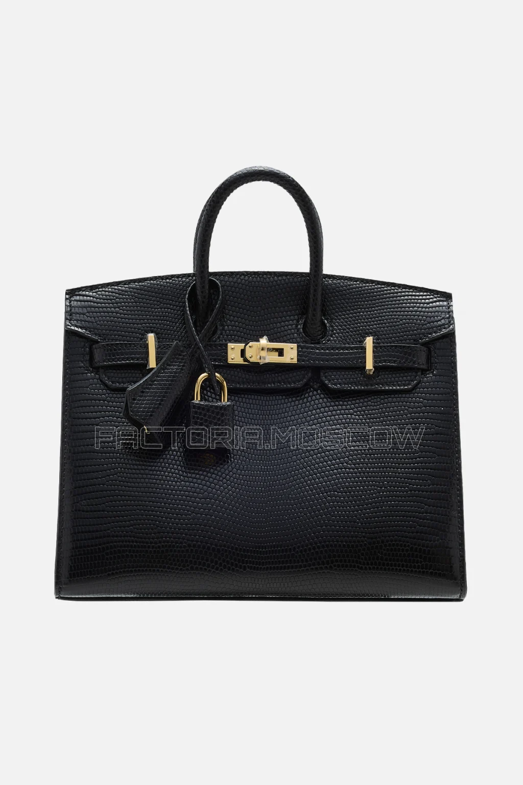 Hermès Birkin Sellier 25 Shiny Black Niloticus Lizard GHW