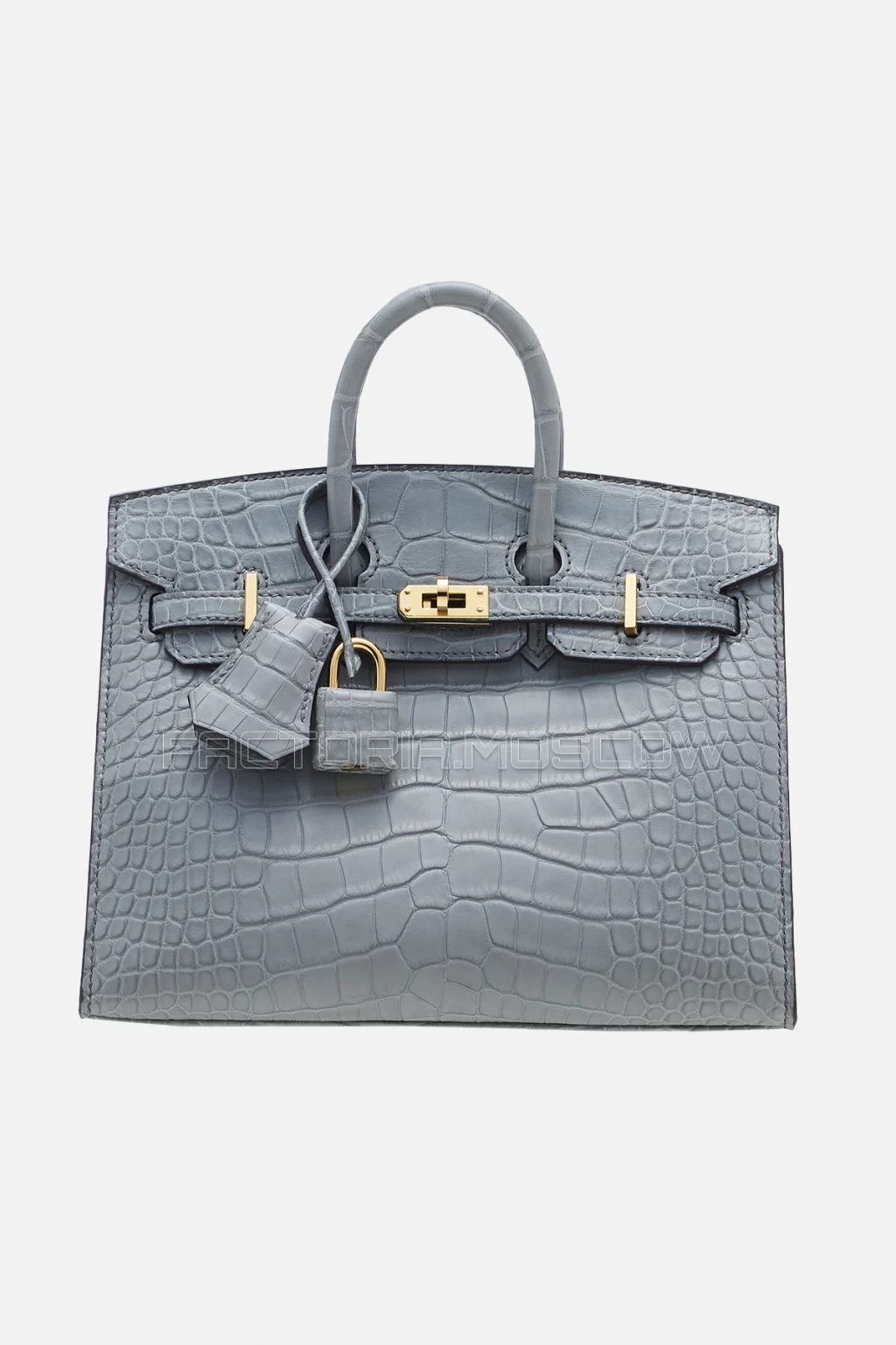 Hermès Birkin Sellier 20 Matte Alligator Gris Ciment GHW