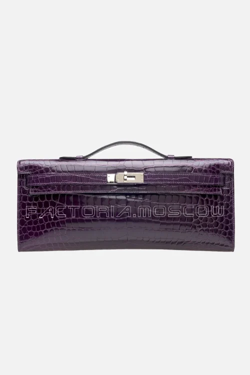 Hermes Kelly Cut Shiny With Palladium Hardware