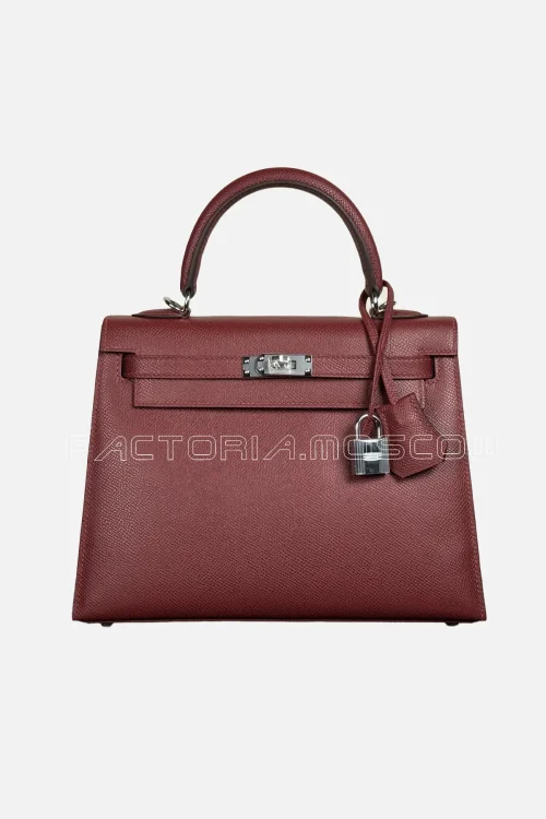 Hermes Kelly Sellier 25 Epsom Colour Rouge H PHW