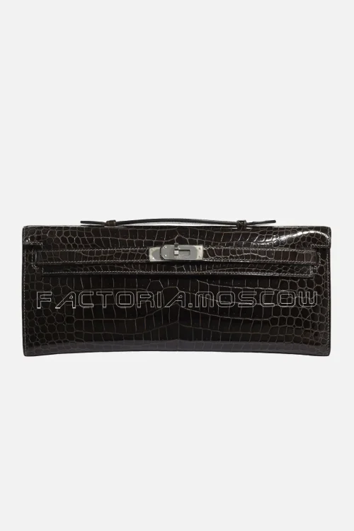 Hermes Kelly Cut Shiny With Palladium Hardware