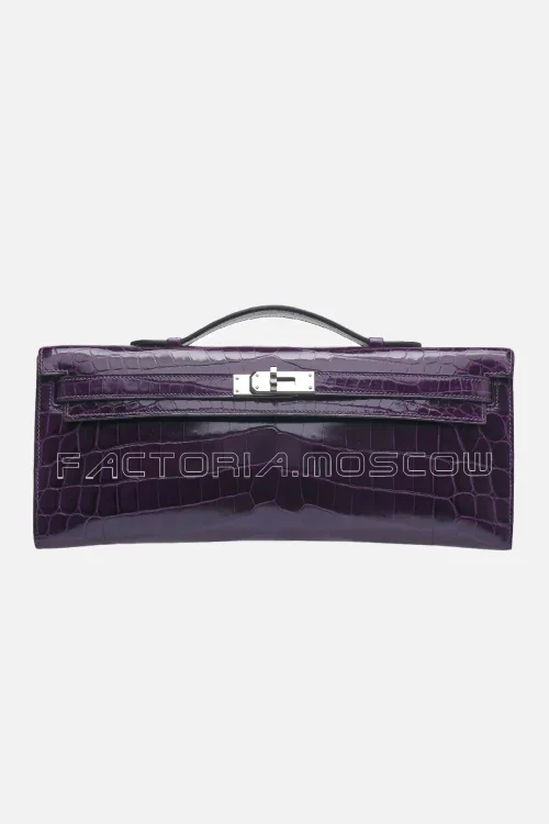 Hermes Kelly Cut Shiny With Palladium Hardware
