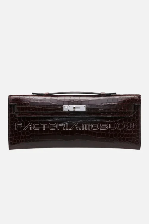 Hermes Kelly Cut Shiny With Palladium Hardware