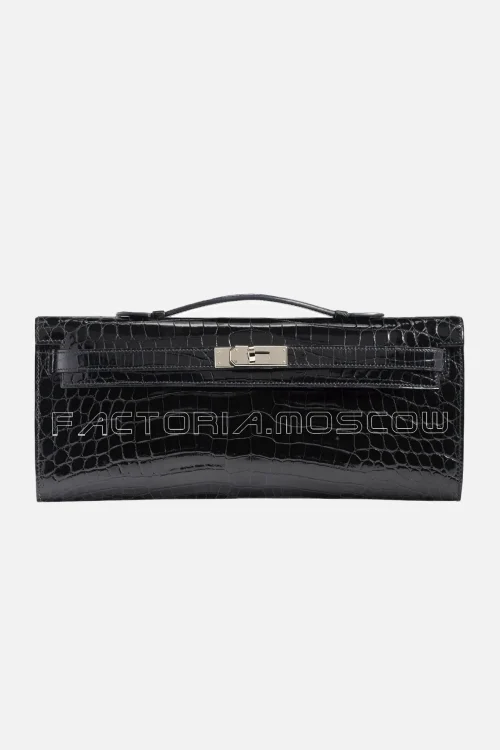 Hermes Kelly Cut Shiny With Palladium Hardware
