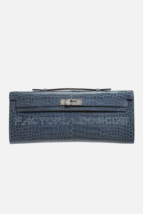 Hermes Kelly Cut Shiny With Palladium Hardware