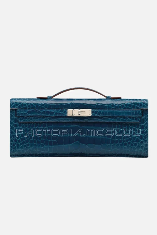 Hermes Kelly Cut Shiny With Palladium Hardware