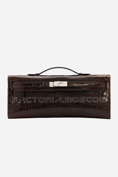 Hermes Kelly Cut Shiny With Palladium Hardware