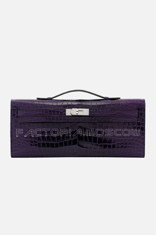 Hermes Kelly Cut Shiny With Palladium Hardware