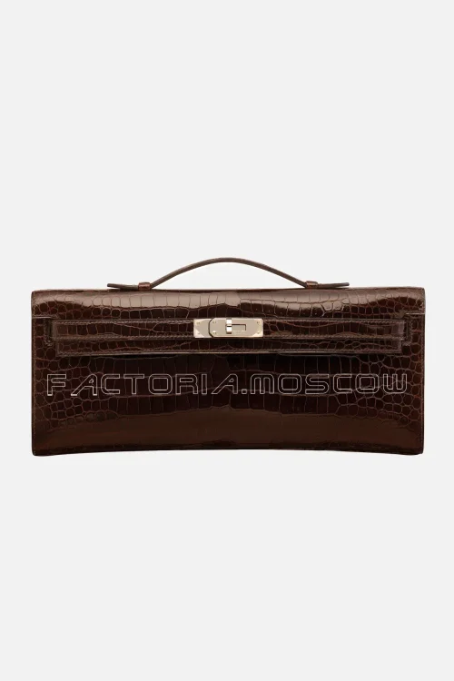 Hermes Kelly Cut Shiny With Palladium Hardware
