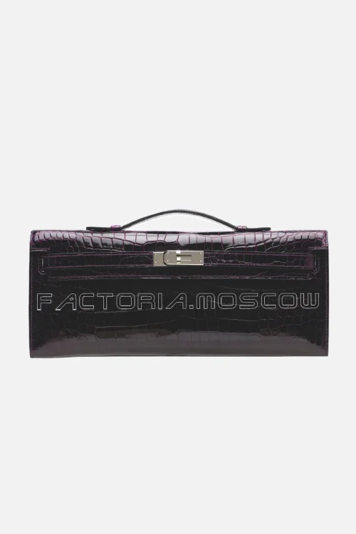 Hermes Kelly Cut Shiny With Palladium Hardware