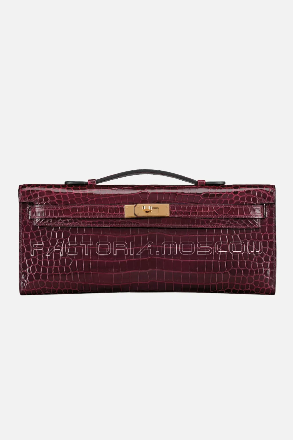 Hermes Kelly Cut Shiny With Gold Hardware