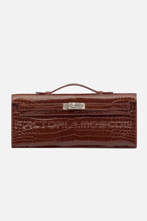 Hermes Kelly Cut Shiny With Palladium Hardware