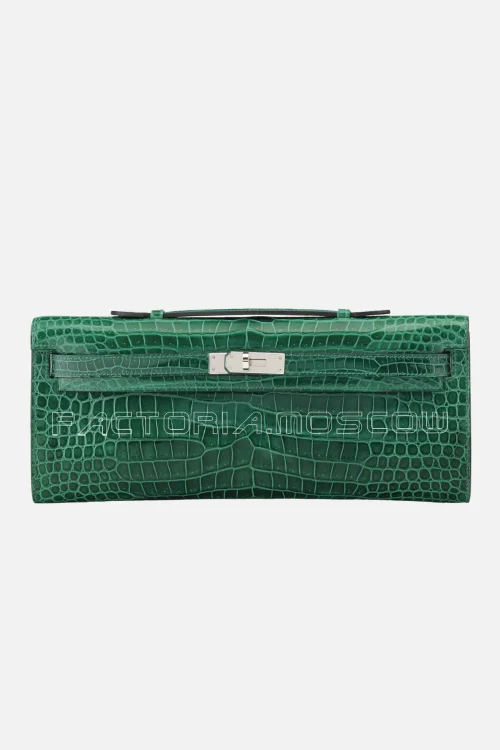 Hermes Kelly Cut Shiny With Palladium Hardware