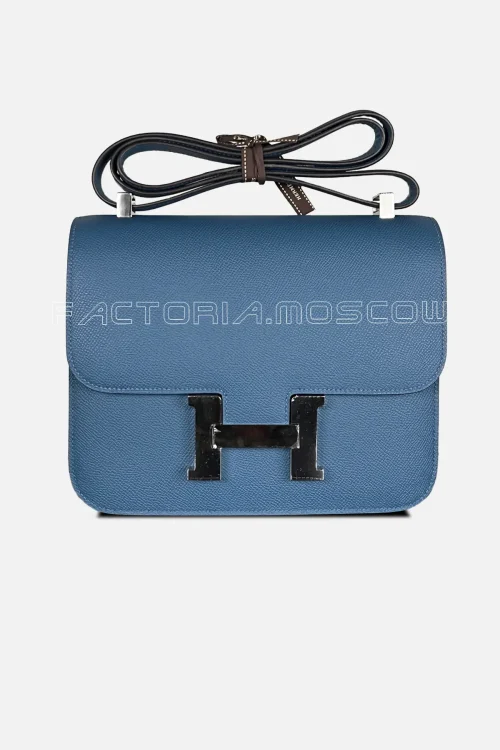 Hermes Constance 24 Epsom Colour Blue Agate PHW
