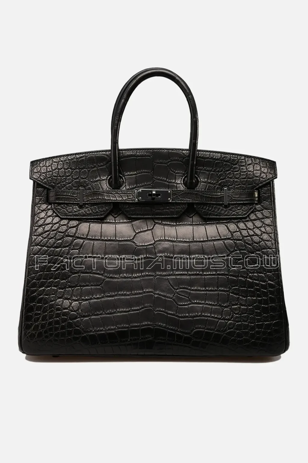 Hermes Limited Edition Birkin 35 So Black Alligator Black Hardware