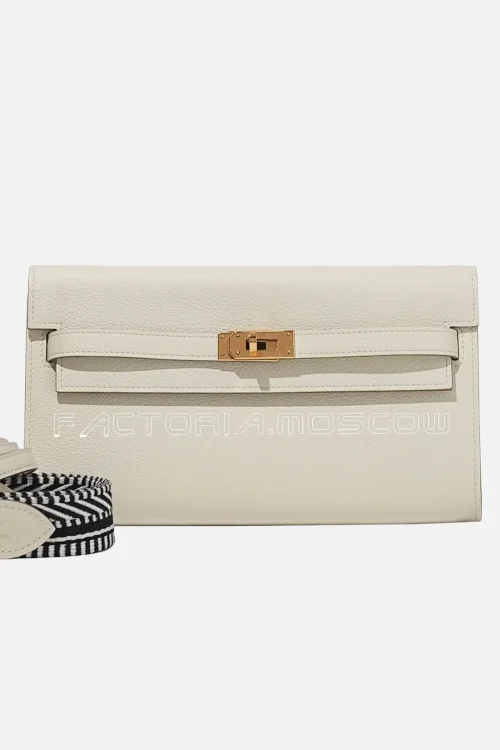 Hermès Kelly To-Go Wallet Rose Gold Hardware