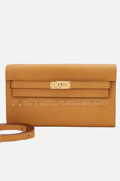 Hermès Kelly To-Go Wallet Gold Hardware