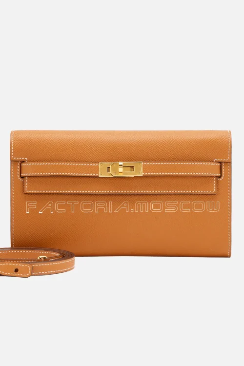 Hermès Kelly To-Go Wallet Gold Hardware