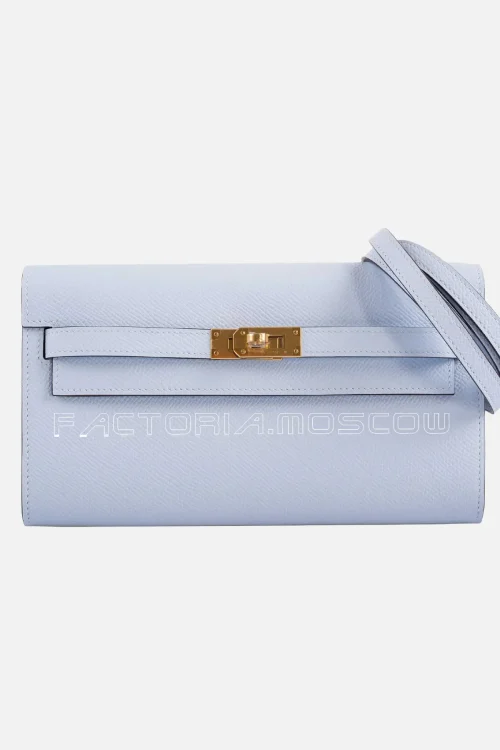 Hermes Kelly Wallet To Go Gold Hardware