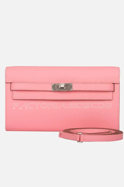 Hermès Kelly Classic Wallet To Go Leather Palladium Hardware
