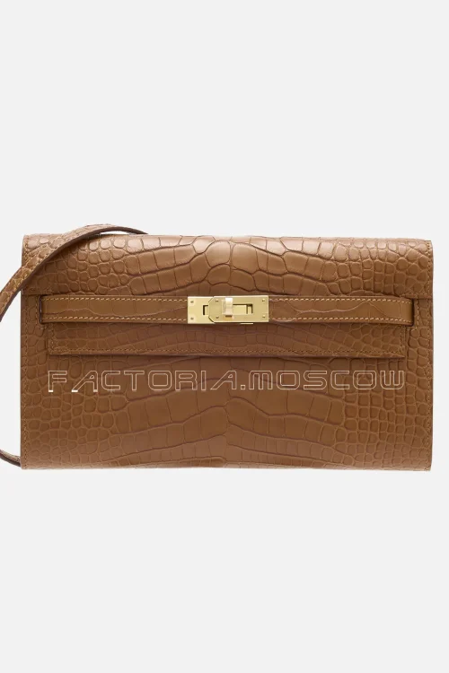 Hermes Kelly To Go Matte Alligator With Hardware