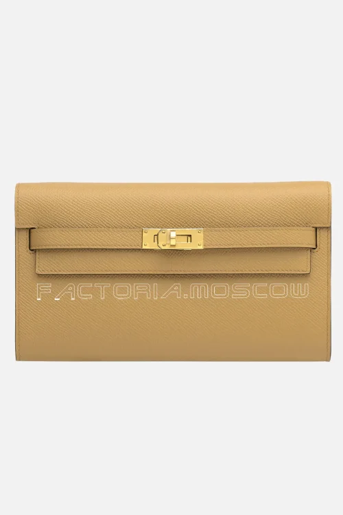 Hermes Kelly Wallet To Go With Gold Hardware