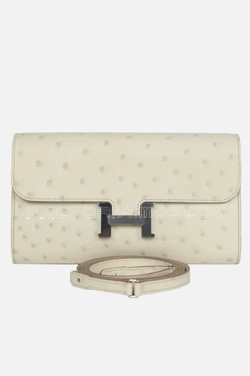 Hermès Constance Wallet To Go Palladium Hardware