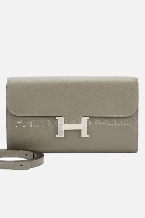 Hermès Constance To-Go Wallet Palladium Hardware
