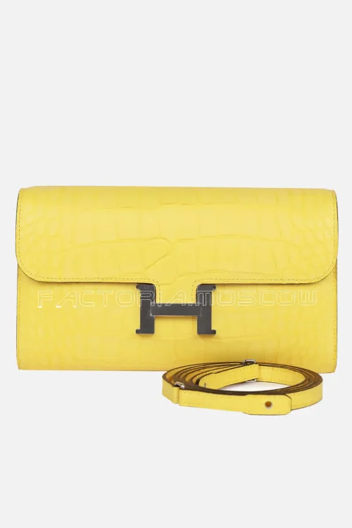 Hermès Constance Wallet To Go Palladium Hardware