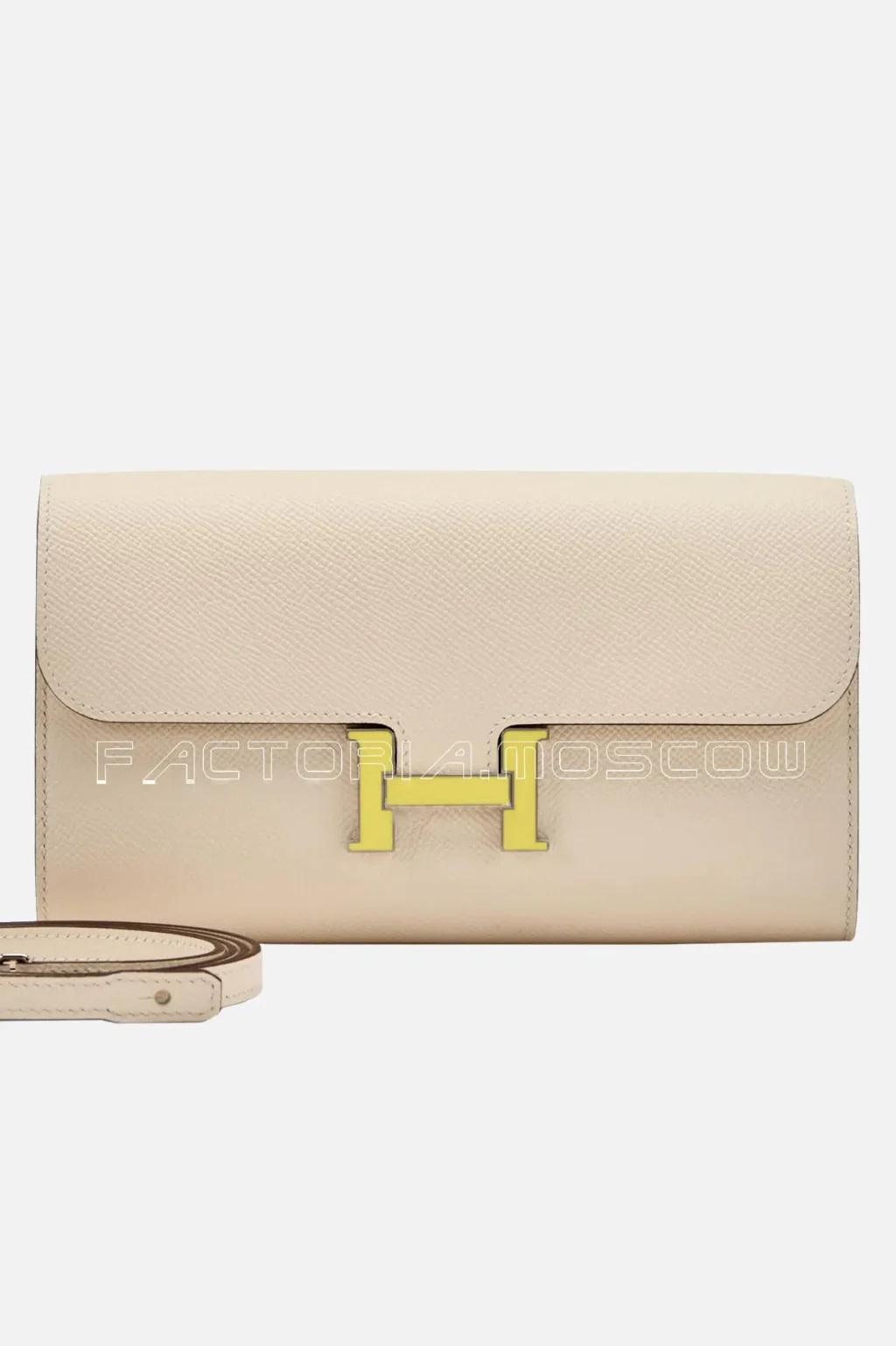 Hermès Constance To Go Wallet Lime Enamel And Palladium Hardware