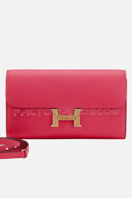 Hermès Constance To Go Wallet Marquette Sable Alligator And Palladium Hardware