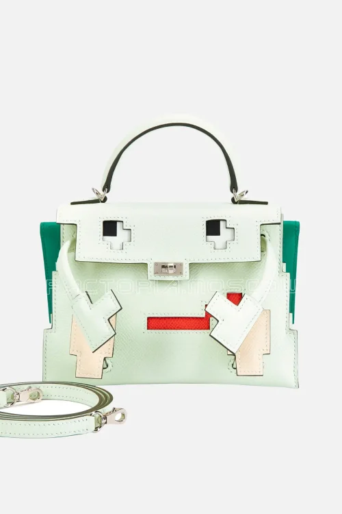 Hermès Quelle Idole Kelly Doll Picto Vert Fizz