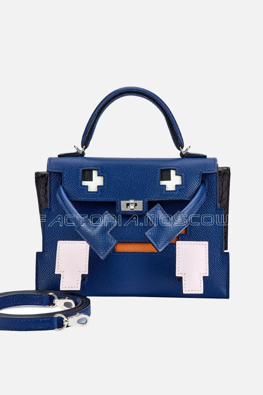 Hermès Quelle Idole Kelly Doll Picto Bleu Saphir