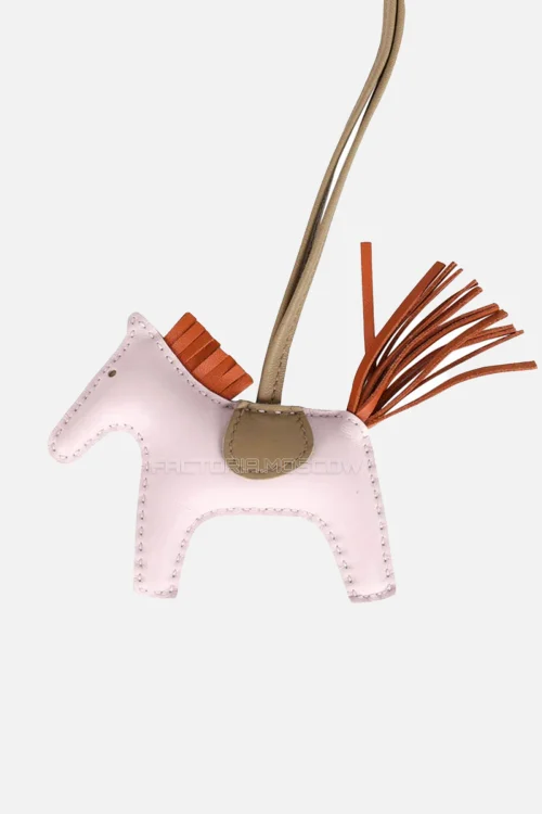 Hermès Rodeo Bag Charm Pm Mauve Pale/Beige Marfa/Pain D'Epice