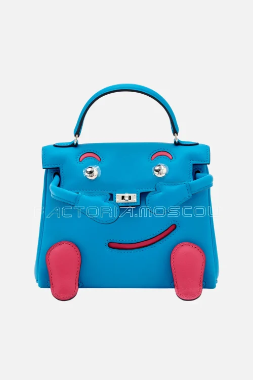 Hermès Quelle Idole Kelly Doll Bleu Frida And Rose Extreme Palladium Hardware