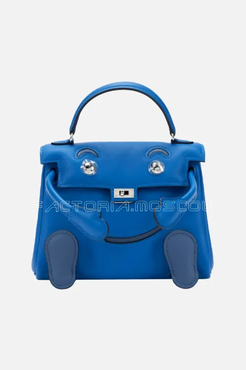 Hermès Kelly Doll Quelle Idole Bleu Zellige And Bleu Agate Palladium Hardware
