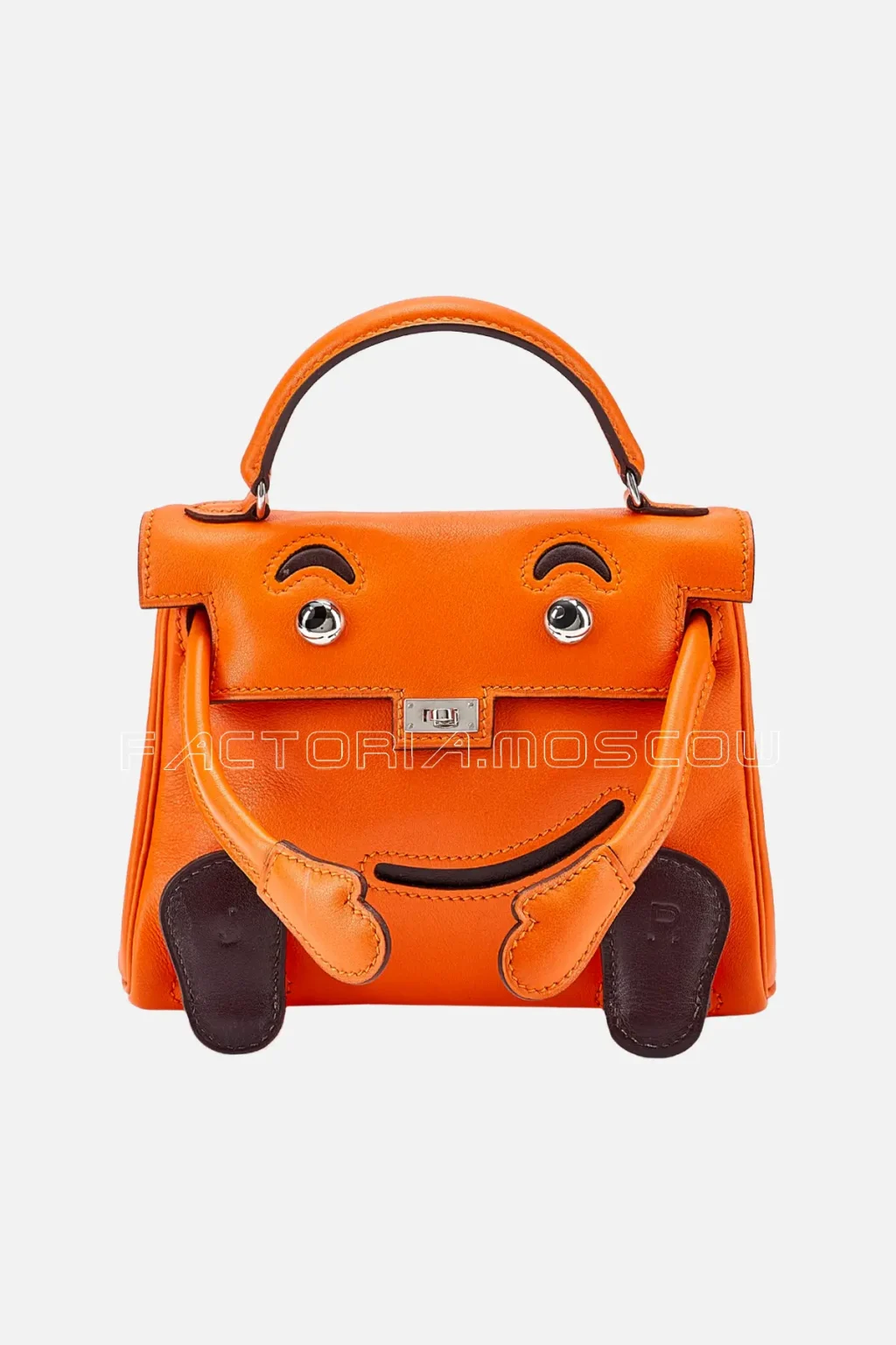 Hermès Kelly Doll Quelle Idole Orange H And Chocolat Palladium Hardware
