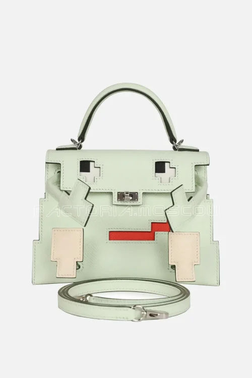 Hermès Quelle Idolle Picto Kelly Doll Palladium Hardware