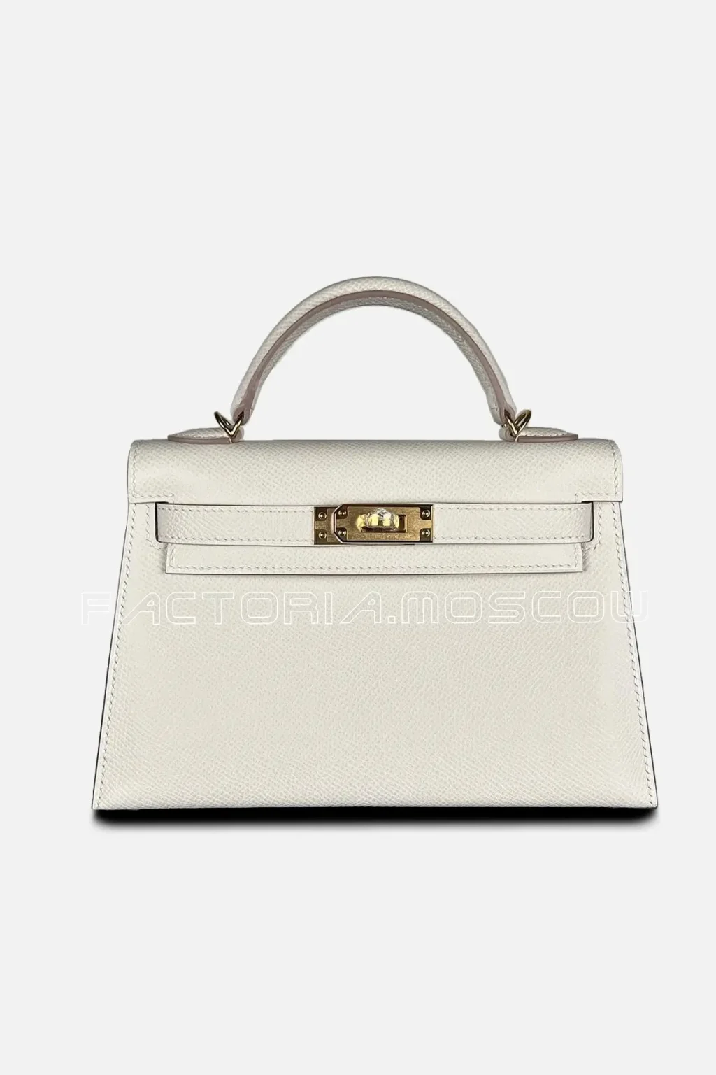 Hermes Kelly Mini 20 Epsom Colour Craie GHW