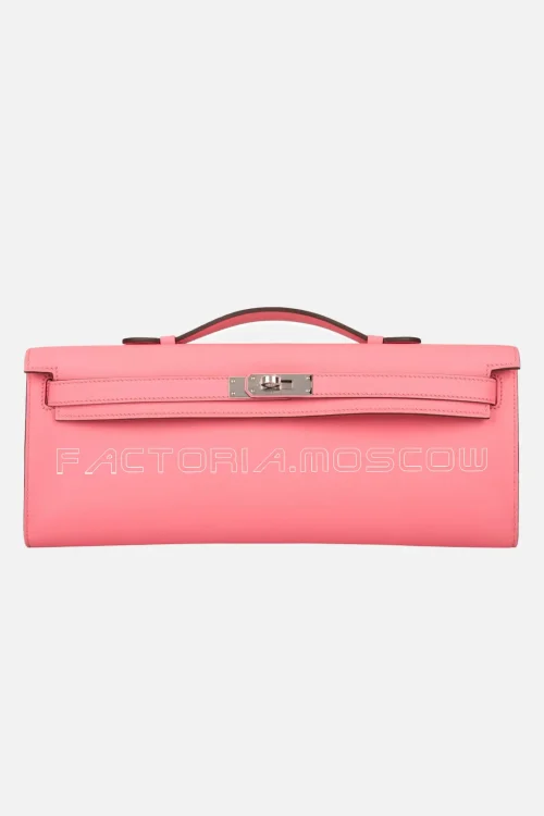 Hermès Kelly Cut Rose D'Ete Palladium Hardware