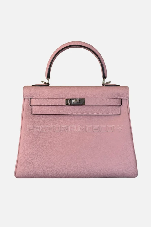Hermes Kelly Retourne 25 Togo Colour Rose Sakura PHW