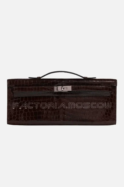 Hermès Kelly Cut Clutch Hardware Palladium