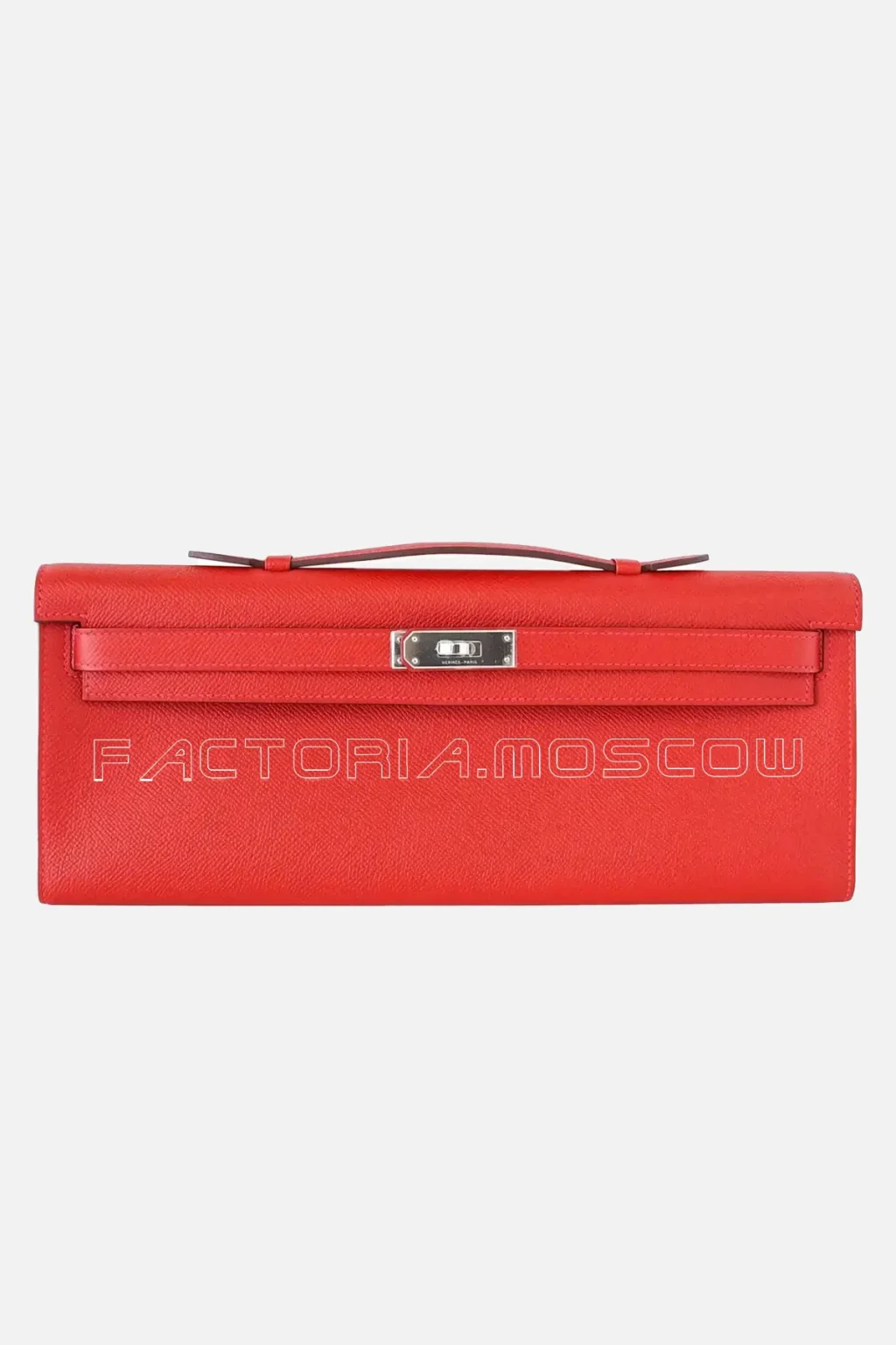 Hermes Kelly Cut Clutch Hardware Palladium