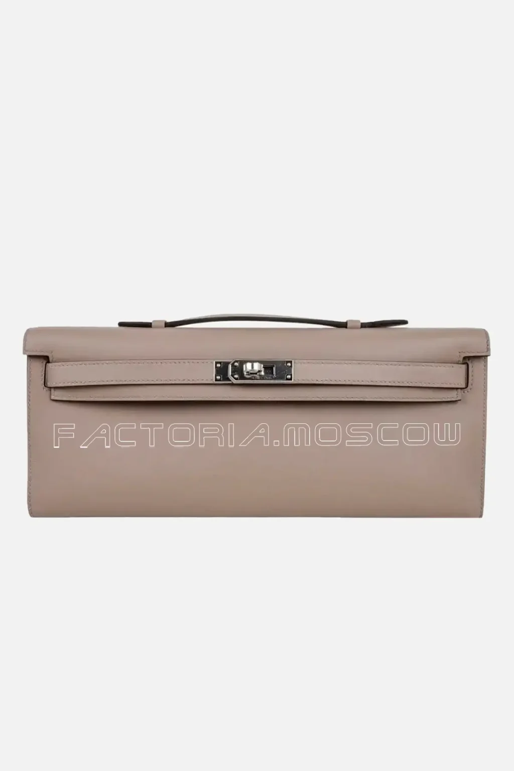 Hermes Kelly Cut Bag Clutch Palladium
