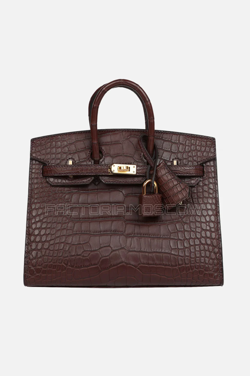 Hermès Birkin Sellier 25 Matte Alligator Havane GHW