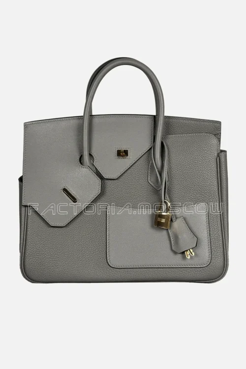 Hermes Birkin En Desordre 30 Togo/Swift Colour Gris Meyer GHW