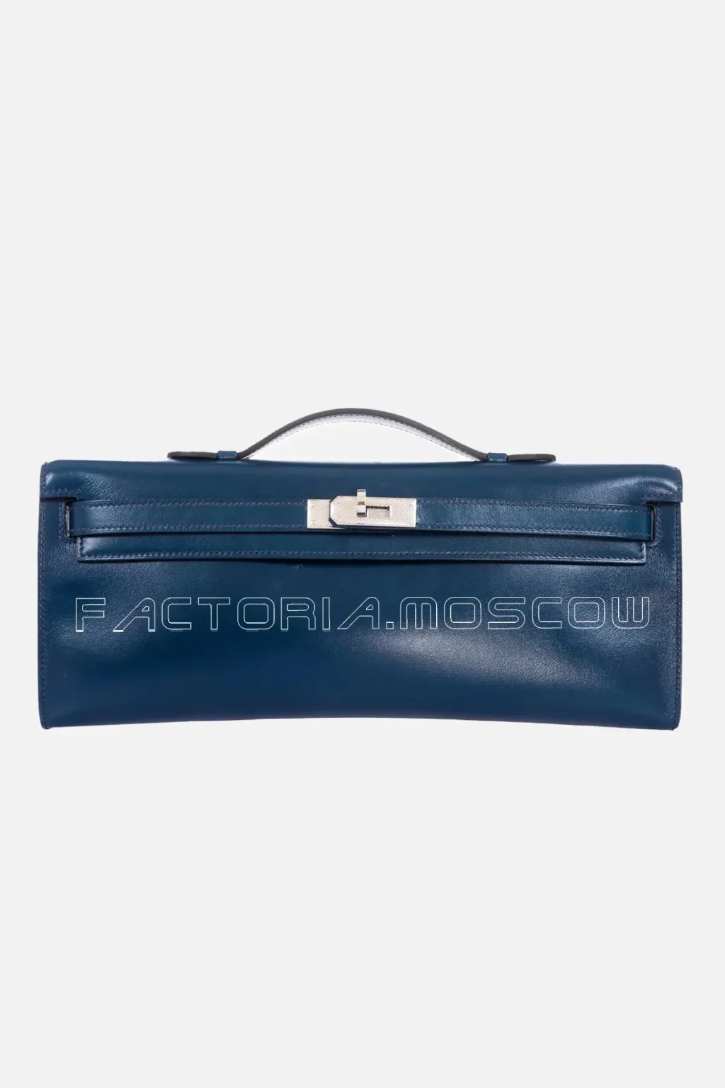 Hermes Kelly Cut Clutch Box Palladium Hardware