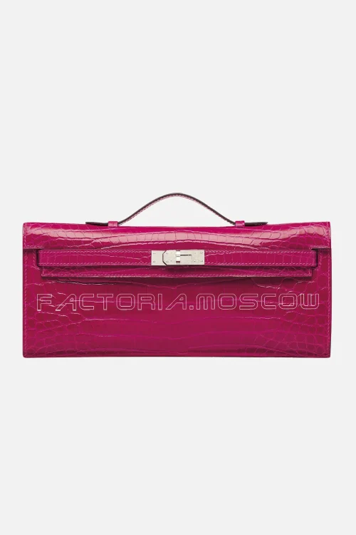 Hermes Kelly Cut Shiny With Palladium Hardware