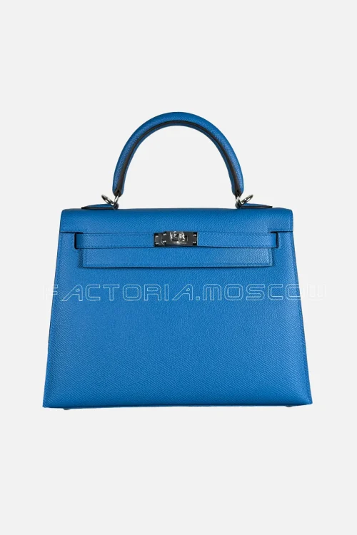 Hermes Kelly Sellier 25 Epsom Colour Blue France PHW