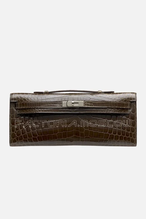 Hermes Kelly Cut Shiny With Palladium Hardware
